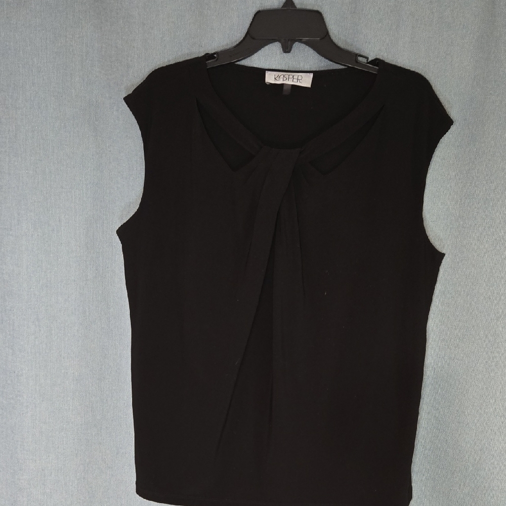 Kasper Women's Black Sleeveless Top